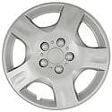 16 Inch, 5 Spoke, Silver, Plastic, Set Of 4, Standard Leg