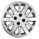 15 Inch, 12 Spoke, Silver Color, Plastic, Set Of 4, Lug Covers