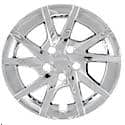 16 Inch, 10 Spoke, Silver, Plastic, Set Of 4, Push On