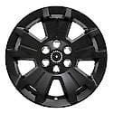 17", 5 Spoke, Gloss Black, Plastic, Set Of 4, Not Compatible With Steel Wheels