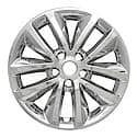 17", 10 Spoke, Chrome Plated, Plastic, Set Of 4, Not Compatible With Steel Wheel