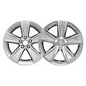 18", 5 Spoke, Chrome Plated, Plastic, Set Of 4, Not Compatible With Steel Wheels