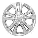 17", 5 Double Spoke, Chrome, Plastic, Set Of 4, Not Compatible With Steel Wheels