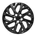 16 Inch, 16 Spoke, Gloss Black, Plastic, Set Of 4