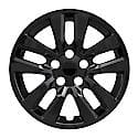 16 Inch, 10 Spoke, Gloss Black, Plastic, Set Of 4, Bolt On