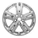 17 Inch, 5 Double Spokes, Snap-On, Plated, Chrome, Abs Plastic, Set Of 4