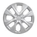 15 Inch, 8 Spoke, Silver Color, Plastic, Set Of 4