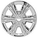 18", 6 Spoke, Chrome Plated, Plastic, Set Of 4, Not Compatible With Steel Wheels