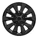 16 Inch, 10 Spoke, Gloss Black, Plastic, Set Of 4