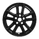 16 Inch, 10 Spokes, Snap-On, Painted, Gloss Black, Abs Plastic, Set Of 4