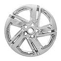 18", 5 Spoke, Chrome Plated, Plastic, Set Of 4, Not Compatible With Steel Wheels