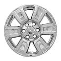 18", 6 Spoke, Chrome Plated, Plastic, Set Of 4, Not Compatible With Steel Wheels