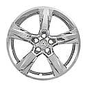 20", 5 Spokes, Snap-On/Center Retention, Plated, Chrome, Abs Plastic, Set Of 4