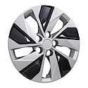 16 Inch, 5 Split Spoke, Silver Color/ Black, Plastic, Set Of 4