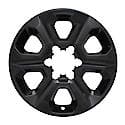 17", 6 Spoke, Gloss Black, Plastic, Set Of 4, Not Compatible With Steel Wheels