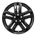 19", 5 Double Spoke, Gloss Black, Plastic, Set Of 4