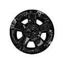 18", 5 Spoke, Painted, Gloss Black, Abs, Fits Over And Into Oem Wheel, Set Of 4