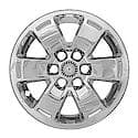 16 Inch, Five V-Style Spoke, Painted Chrome, Abs Plastic, Set Of 4