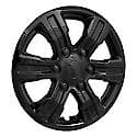 16 Inch, 6 Spoke, Painted, Gloss Black, Abs Plastic, Set Of 4