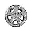 18", 5 Spoke, Plated, Chrome, Abs, Fits Over And Into Oem Wheel, Set Of 4