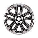 17", 5 Split Spokes, Snap-On, Plated, Chrome, Abs Plastic, Set Of 4