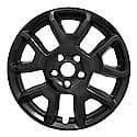 17 Inch, Five V-Style Spoke, Painted Black, Abs Plastic, Set Of 4