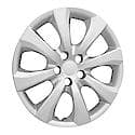 16 Inch, Eight Spoke, Painted Silver, Abs Plastic, Set Of 4