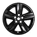 16 Inch, 5 Spoke, Gloss Black, Plastic, Set Of 4