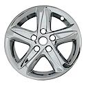 5 Spokes, Snap-On, Plated, Chrome, Abs Plastic, Set Of 4