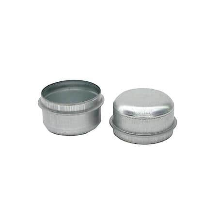 Metal Grease Caps - Fits 10"x2-1/4" Dexter, Hayes, AL-KO - 10"x1-5/8" Hayes- 10"x1-1/2" Dexter, 1.990" Diameter, Pack of 2