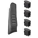 Switch Pod Kit; A-Pillar; 4 Switches; Black; RHD; 07-10 Wrangler JK