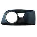 Driver Side Fog Light Bezel, Matte-Black