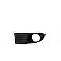 Passenger Side Front Fog Light Bezel; Textured; With 1-Piece Bumper