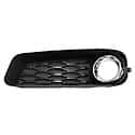 Driver Side Fog Light Bezel, Black With Chrome Ring