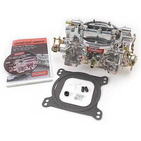 Performer Carburetor #14056 600 CFM With Manual Choke, Satin Finish Rear