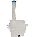 Windshield Washer Fluid Reservoir: White, Plastic, Original Equipment Replacement