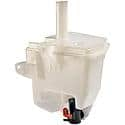 Windshield Washer Fluid Reservoir: White, Plastic, Original Equipment Replacement