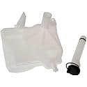 Windshield Washer Fluid Reservoir: White, Plastic, Original Equipment Replacement