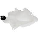 Windshield Washer Fluid Reservoir: White, Plastic, Original Equipment Replacement