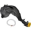 Windshield Washer Fluid Reservoir: Black, Plastic, Original Equipment Replacement