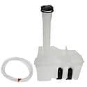 Windshield Washer Fluid Reservoir: White, Plastic, Original Equipment Replacement