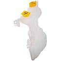 Dual Coolant / Windshield Washer Fluid Reservoir: White, Plastic, Original Equipment Replacement