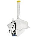 Windshield Washer Fluid Reservoir: White, Plastic, Original Equipment Replacement