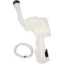 Windshield Washer Fluid Reservoir: White, Plastic, Original Equipment Replacement