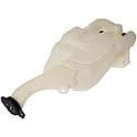 Windshield Washer Fluid Reservoir: White, Plastic, Original Equipment Replacement