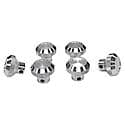 Dash Control Knob Set, Billet Aluminum, Set Of 6