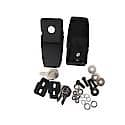 Hood Catch Kit, Locking, Black Powder Coat Over Stainless, Pair