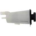 Power Steering Fluid Reservoir: White, Plastic, Original Equipment Replacement