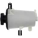 Power Steering Fluid Reservoir: White, Plastic, Original Equipment Replacement