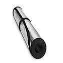 Removable Roll Up/ With Velcro Strip For Storage, Silver/Black Reversible